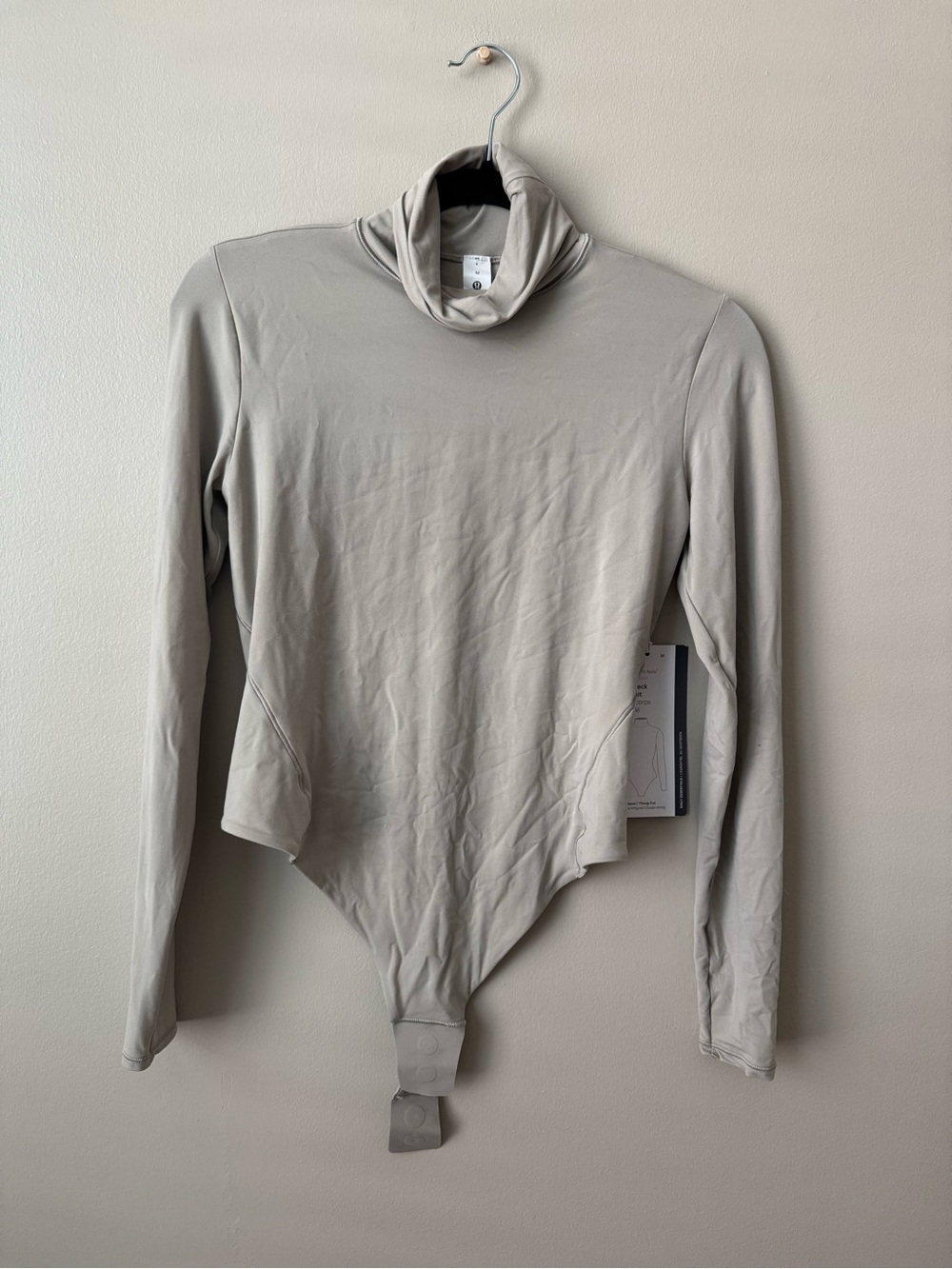 lululemon athletica Light Gray Turtleneck Bodysuit